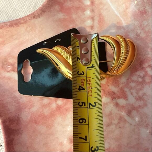 Vintage NAPIER Gold Brooch 80’s - Picture 8 of 8